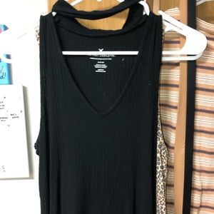 Black Tank W/ Choker neck